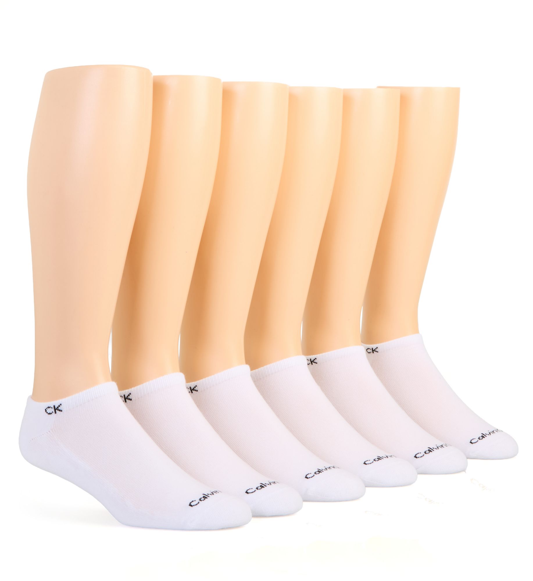 Calvin Klein Men's Basic Cushion No Show Sock in White (213NS04) | HisRoom.com