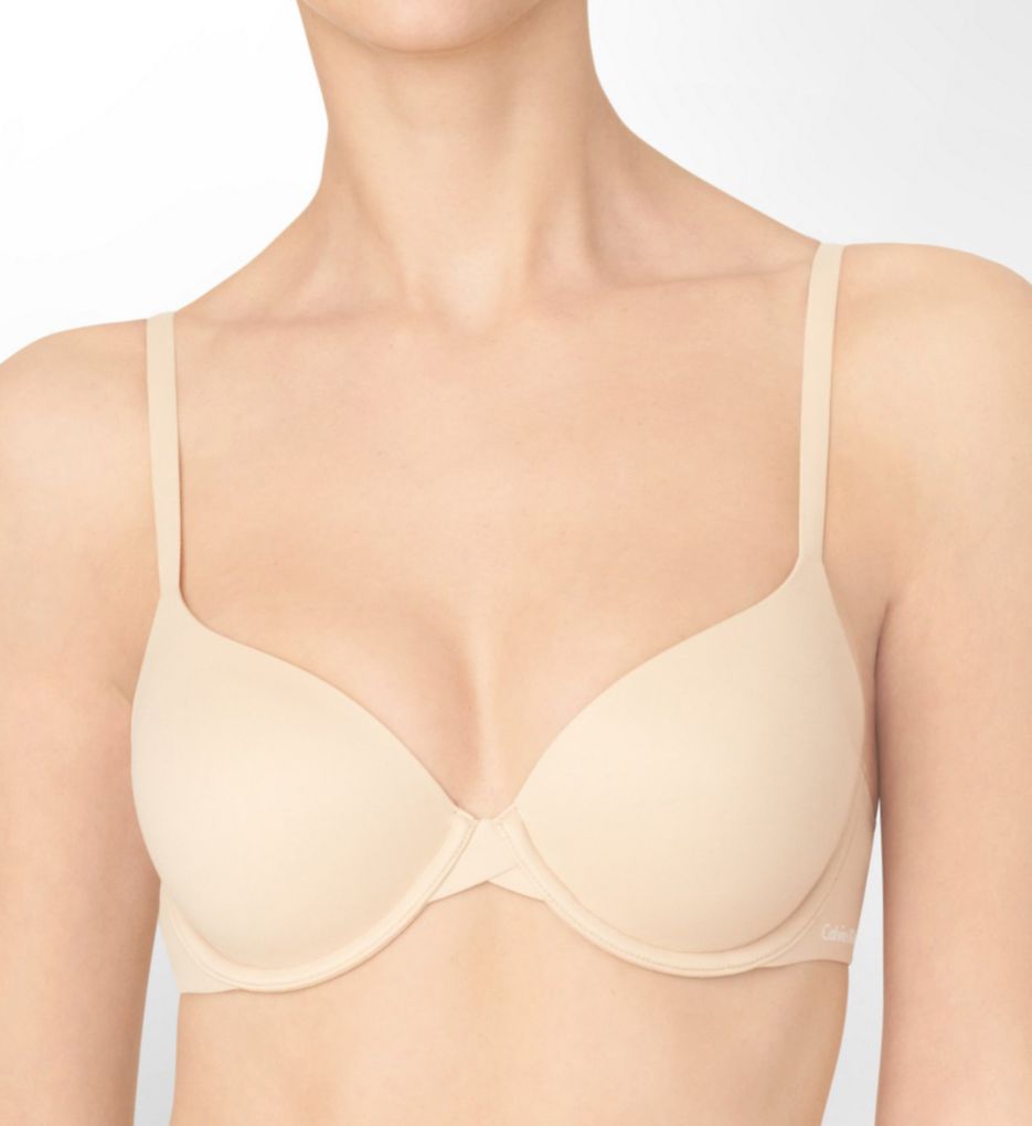 Calvin Klein Women's Perfectly Fit Lightly Lined T-Shirt Bra with Memory  Touch, Bare, 30D : : Fashion