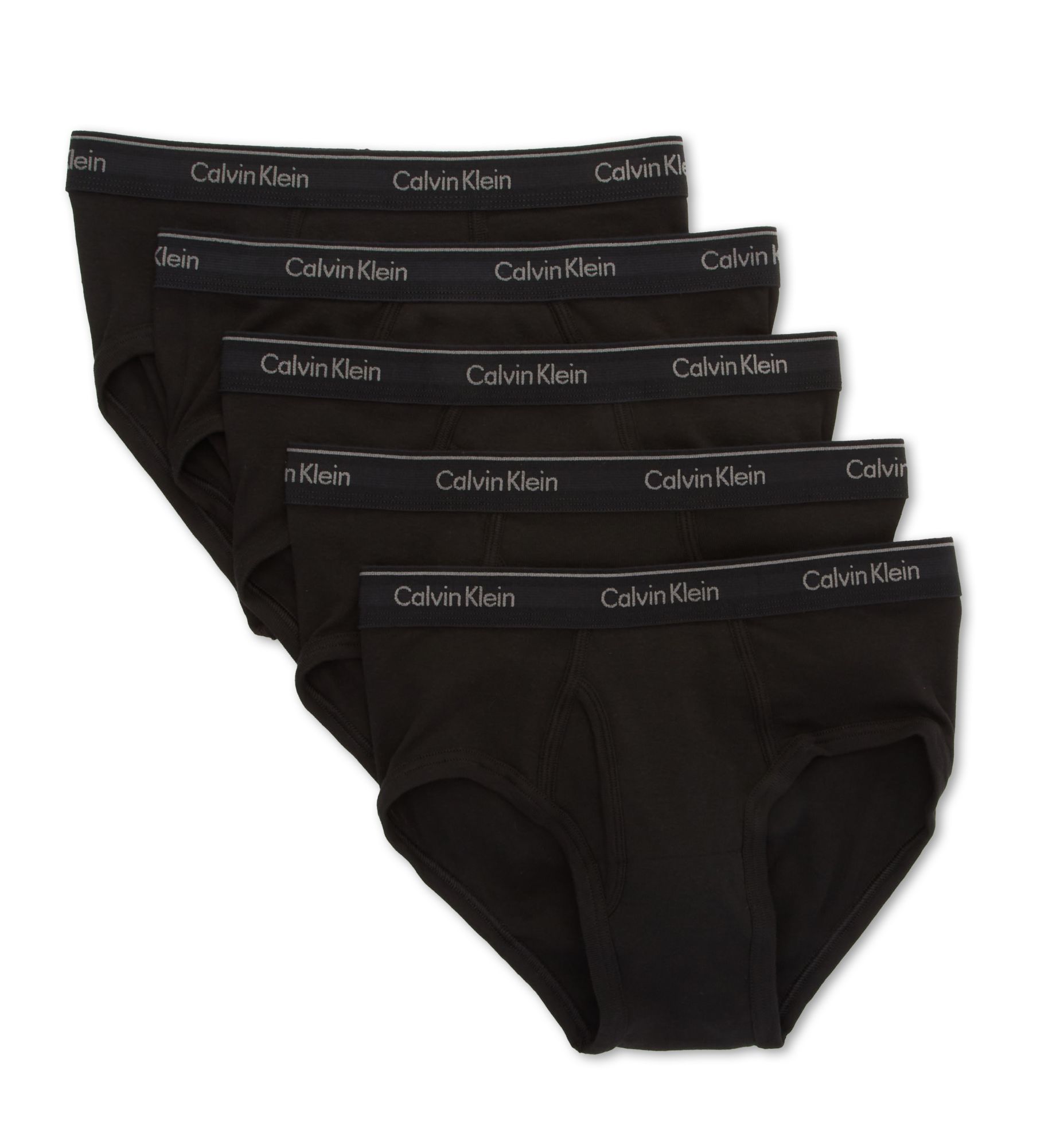 Calvin Klein Men's Cotton Classic Brief - 5 Pack in Black (NB1425) | Size XL | HisRoom.com