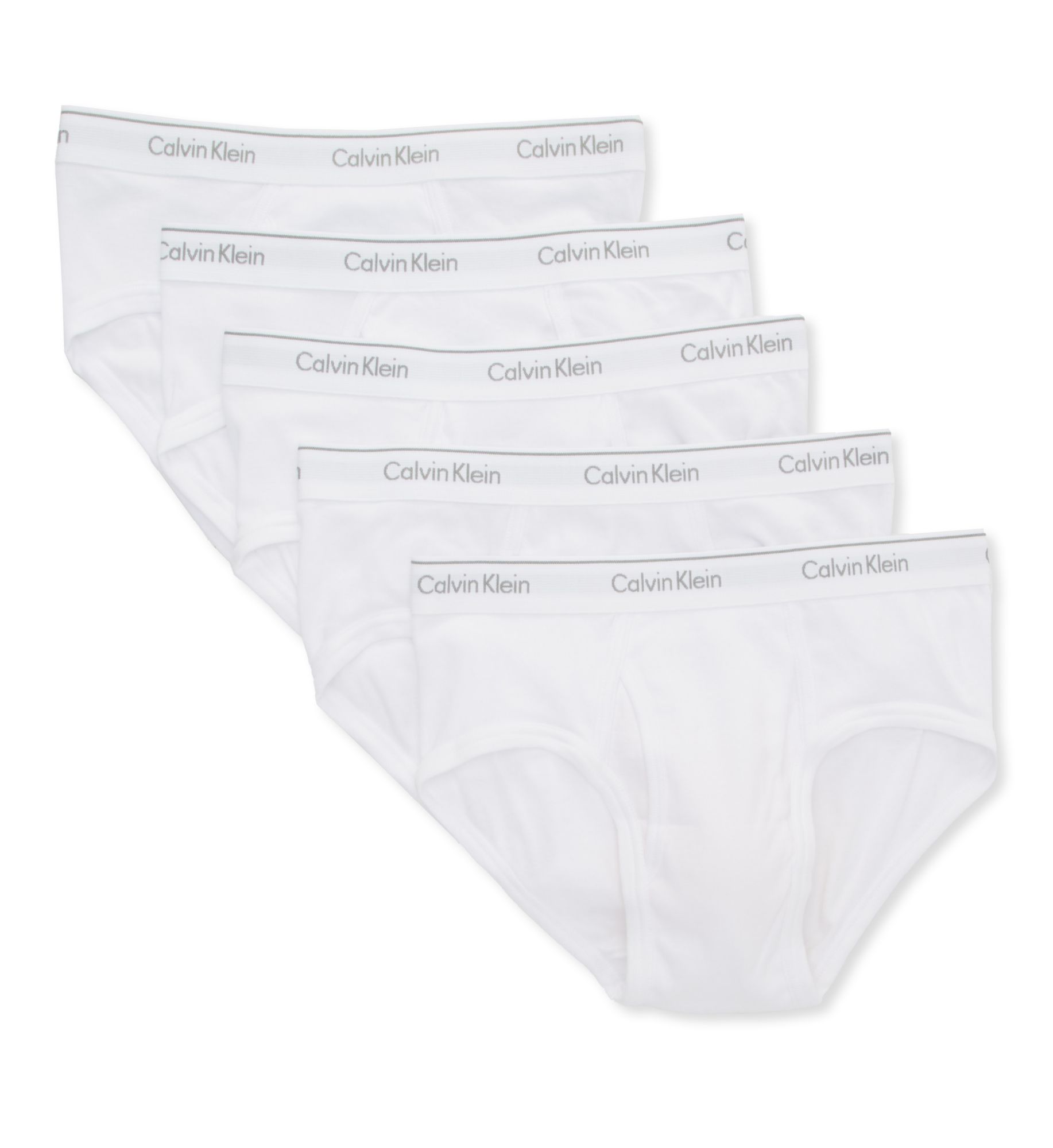 Calvin Klein Men's Cotton Classic Brief - 5 Pack in White (NB1425) | Size Medium | HisRoom.com