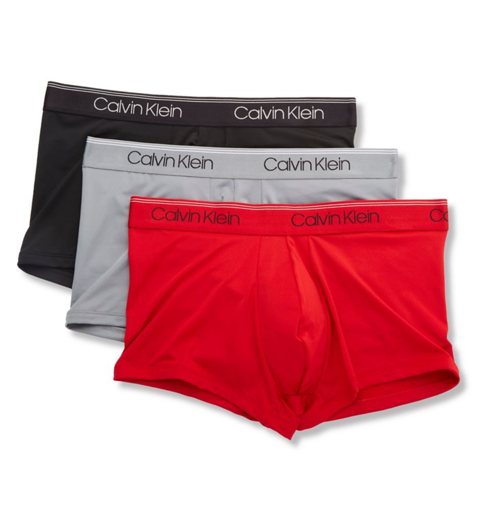 $37 Calvin Klein Underwear Men's Black 2-Pack Logo NB2569 Low-Rise