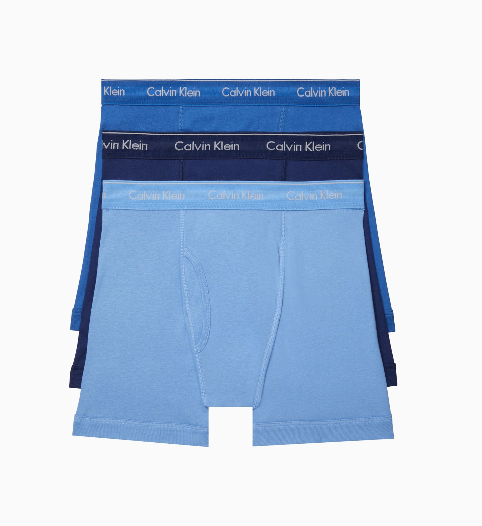 Calvin Klein Men's 3-Pack Cotton Classics Boxer Briefs Underwear - Blue/navy/Light Blue