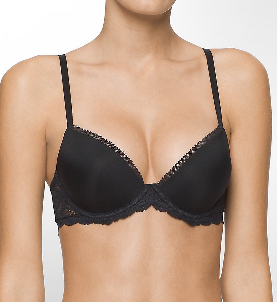Calvin Klein QF1444 Seductive Comfort Lace Demi Lift Multiway Bra - Picture 2 of 2