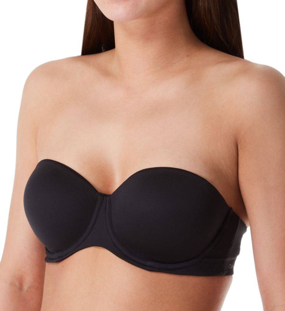 Calvin Klein Black Constant Strapless Bra Womens Size 30dd Zp 4656 for sale online eBay