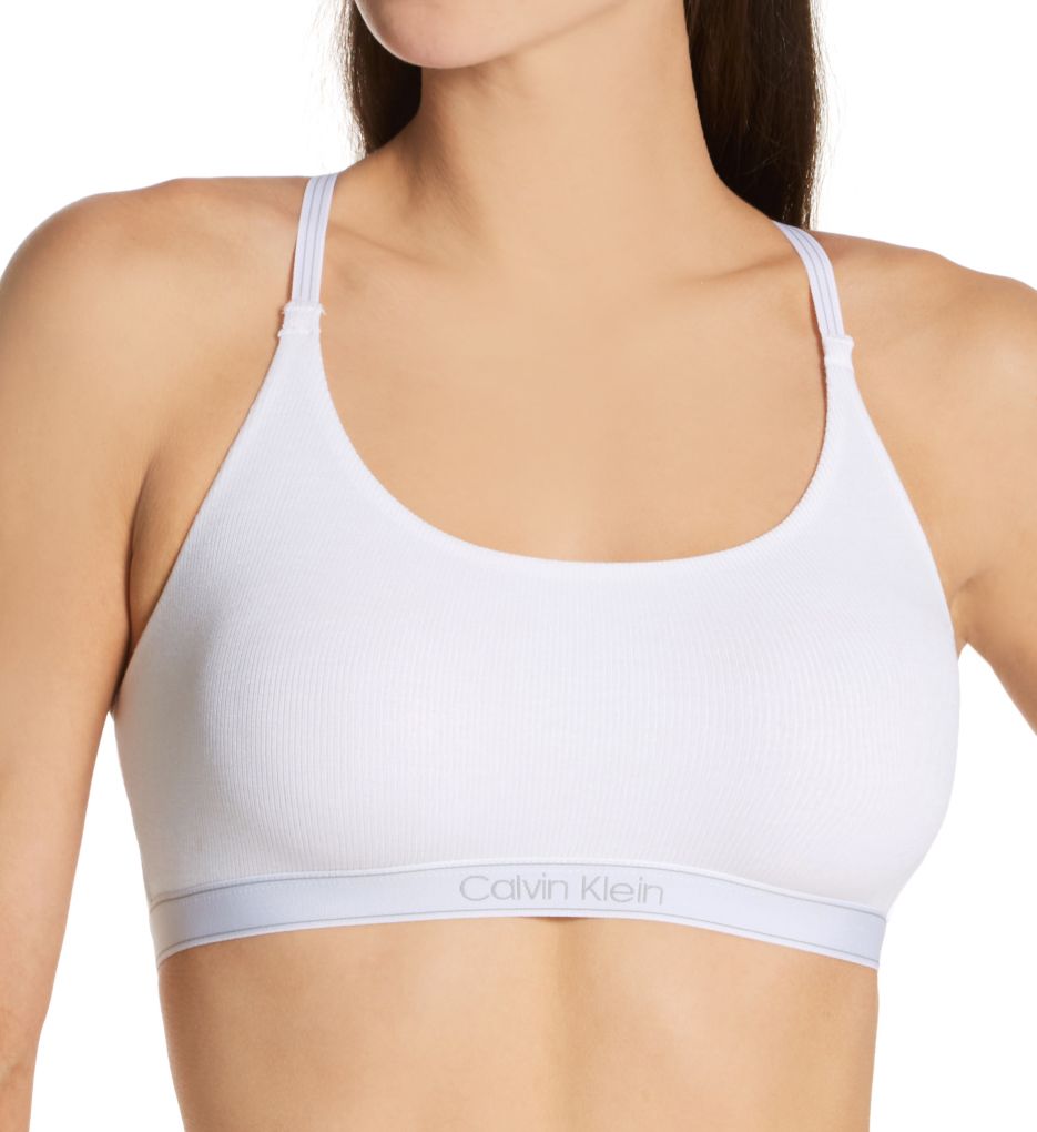 Calvin Klein Womens Pure Ribbed Unlined Bralette : : Clothing,  Shoes & Accessories