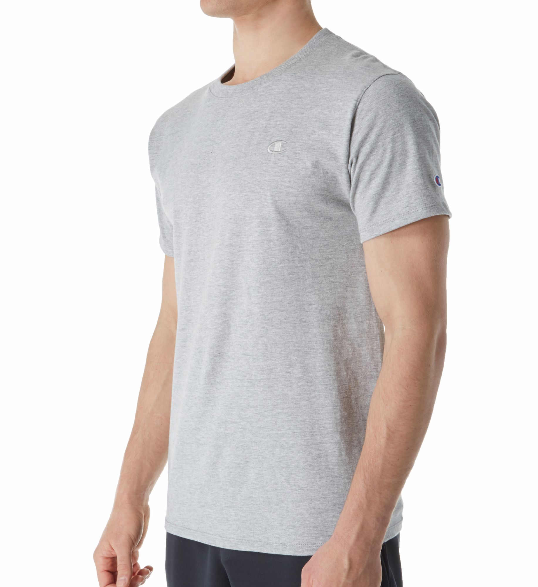 Champion Men's Classic Athletic Fit Jersey T-Shirt in Gray (T0223) | Size 2XL | HisRoom.com