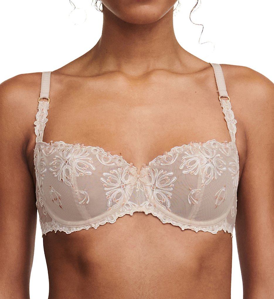 Chantelle 2605 Champs Elysees Lace Unlined Demi Bra - Picture 2 of 2