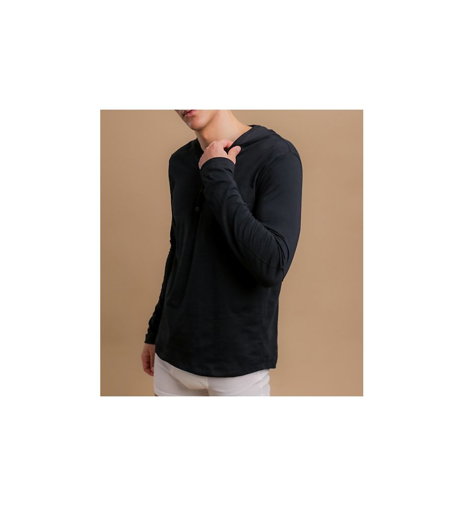 Cottonique M17773 Long Sleeve Lightweight Cotton Jersey Hoodie - Bild 2 von 3