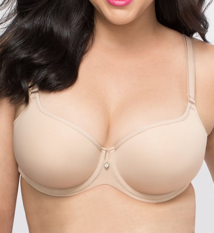 Buy Curvy Couture Tulip Lace Push-Up Bra, 38G, Bombshell Nude at