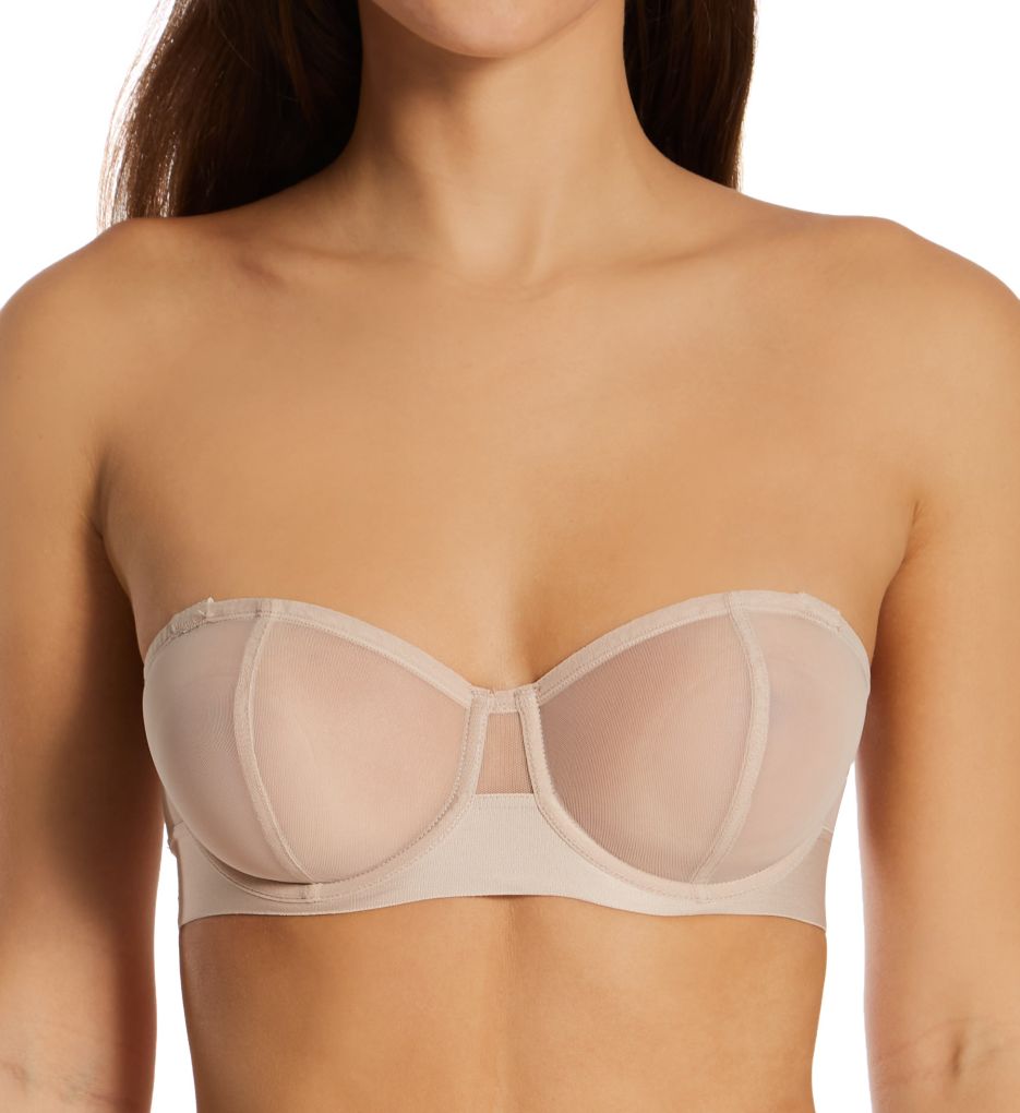 DKNY Women's Sheers Convertible Strapless Bra, Cashmere at  Women's  Clothing store