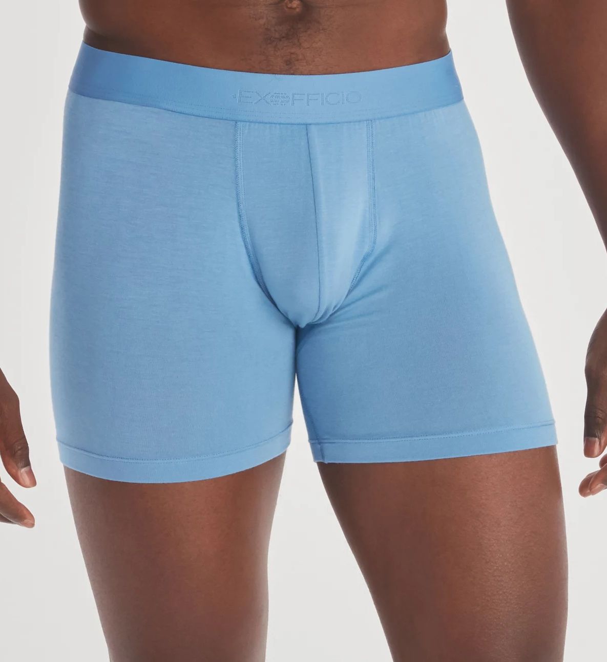 Ex Officio Men's Everyday Breathable Wicking Anti Odor Boxer Brief in Riveria (E14103) | Size 2XL | HisRoom.com