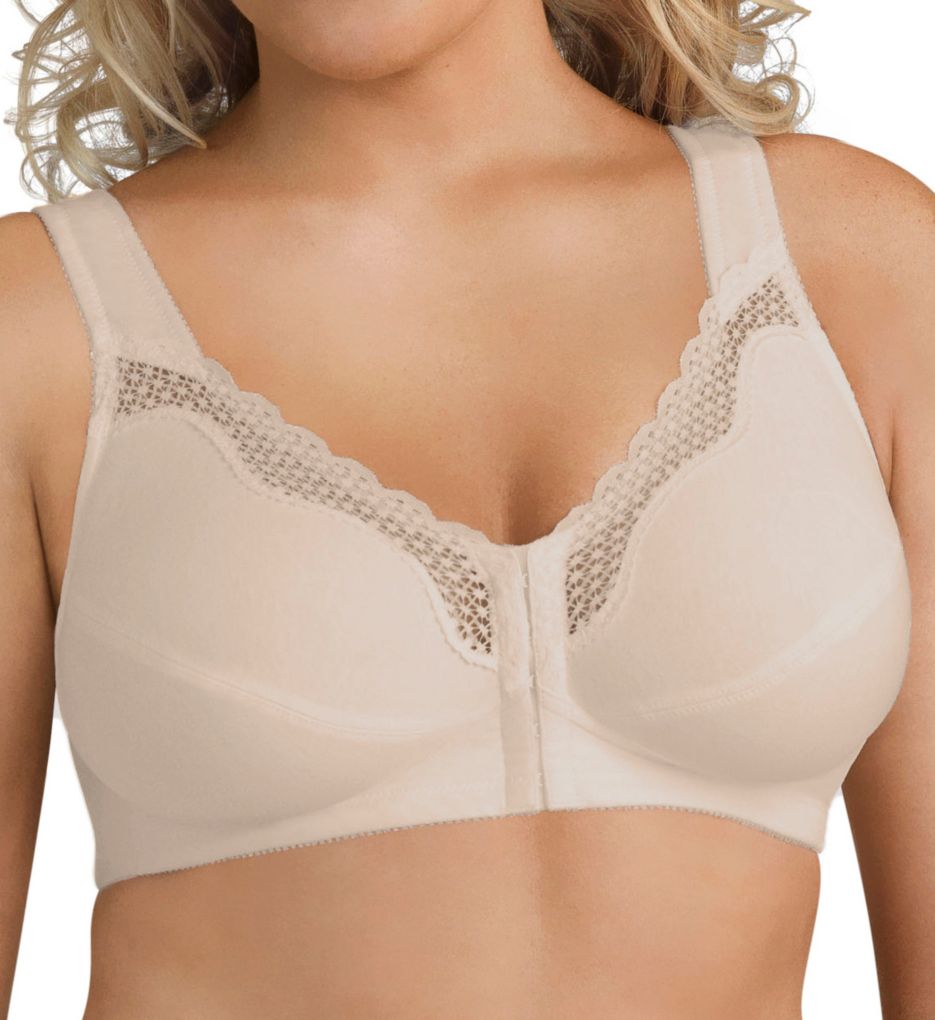 Exquisite Form Fully Front Close Wire-free Posture Bra With Lace