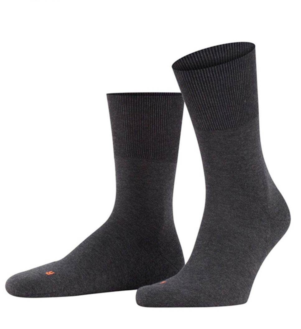 Falke Men's Run Plush Sole Sock in Gray (16605) | Size Medium | HisRoom.com