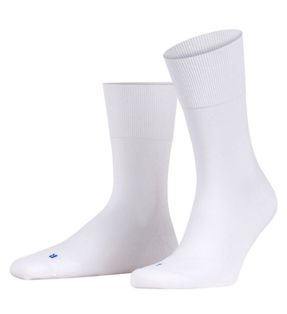 Falke Men's Run Plush Sole Sock in White (16605) | Size Medium | HisRoom.com