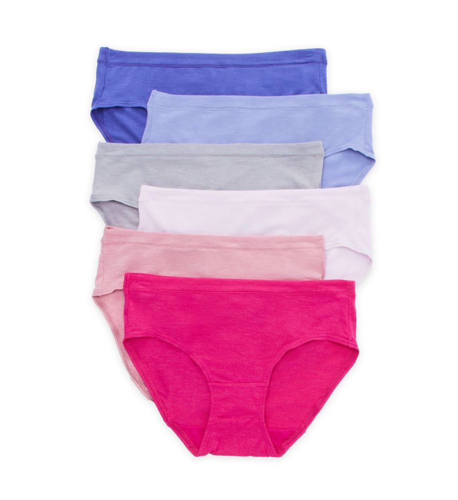 Fruit Of The Loom 6DBSMH1 Beyond Soft Assorted Hipster Panty - 6 pack