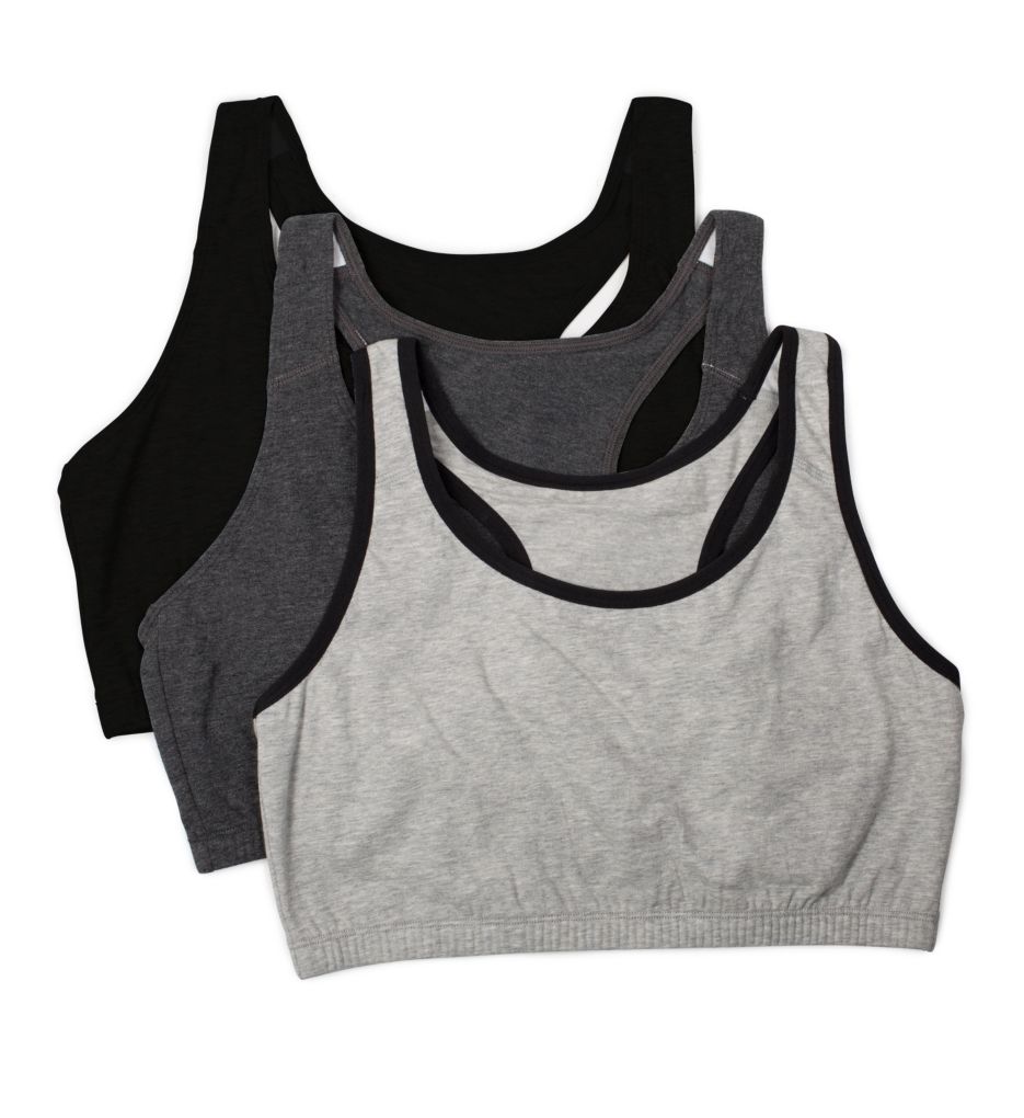 Fruit of the Loom Women's Spaghetti Strap Cotton Pull Over 3 Pack Sports  Bra, Grey/Grey/Grey, 36 : : Clothing, Shoes & Accessories