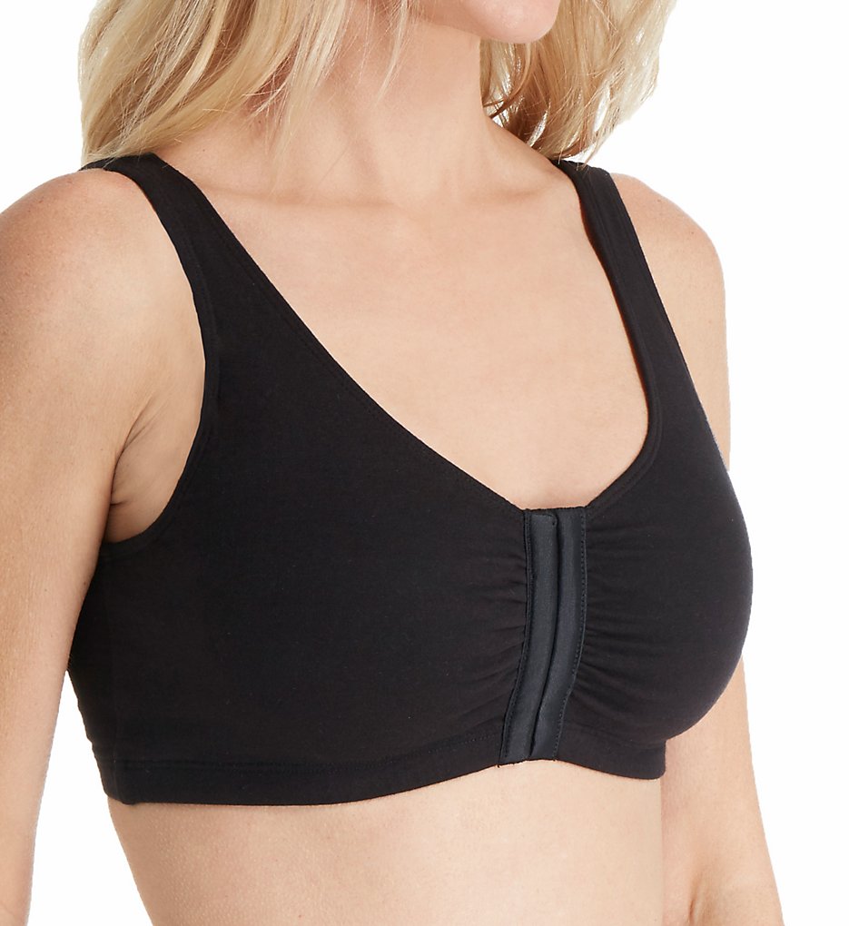 Fruit of The Loom Bras 96014 Womens Front Close Builtup Sports 48 Black for  sale online | eBay