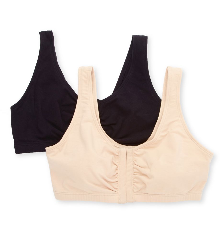 Fruit of The Loom Women's Front Close Sports Bra White/blushing Rose Size  36 1 for sale online