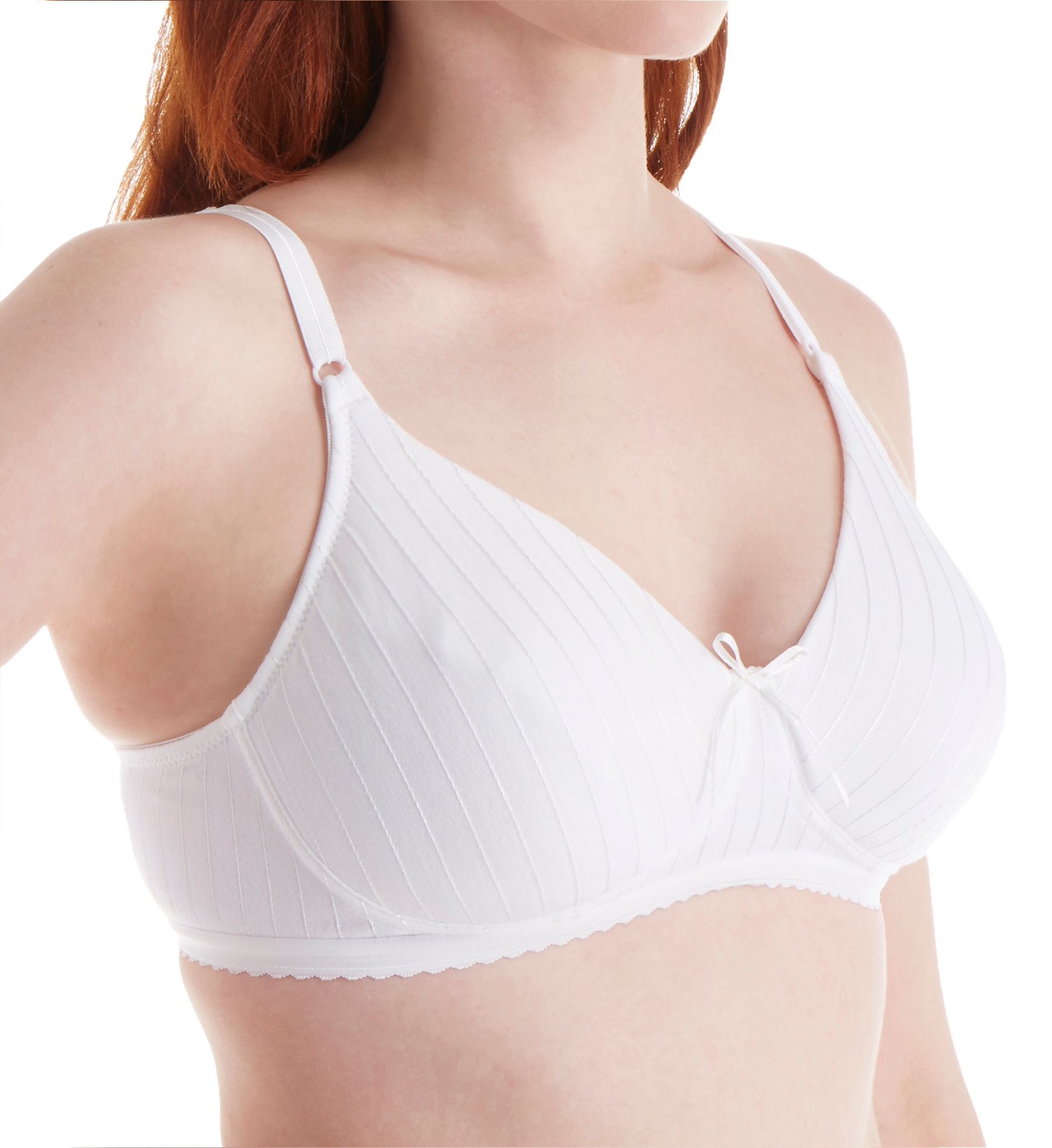 Fruit of the loom 96248 fiber fill wirefree bra 38 c white 38c for sale