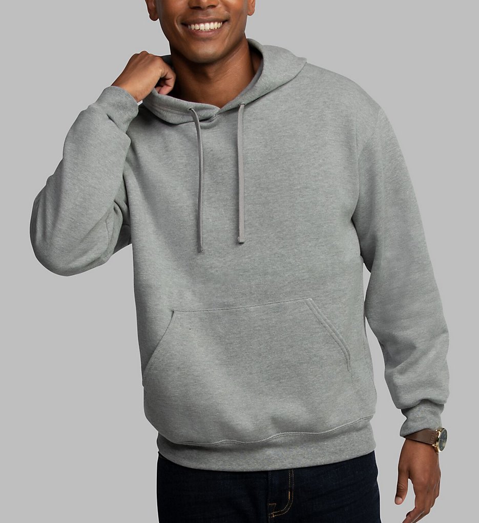 Fruit Of The Loom A13000X Big Man Eversoft Fleece Pullover Hoodie Sweatshirt - Picture 3 of 5