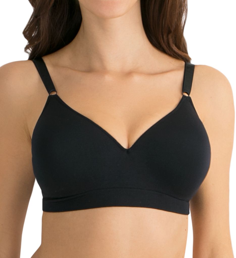 Fruit of The Loom Ft640 Seamless Wirefree Lift Bra 42 C Black 42c for sale  online