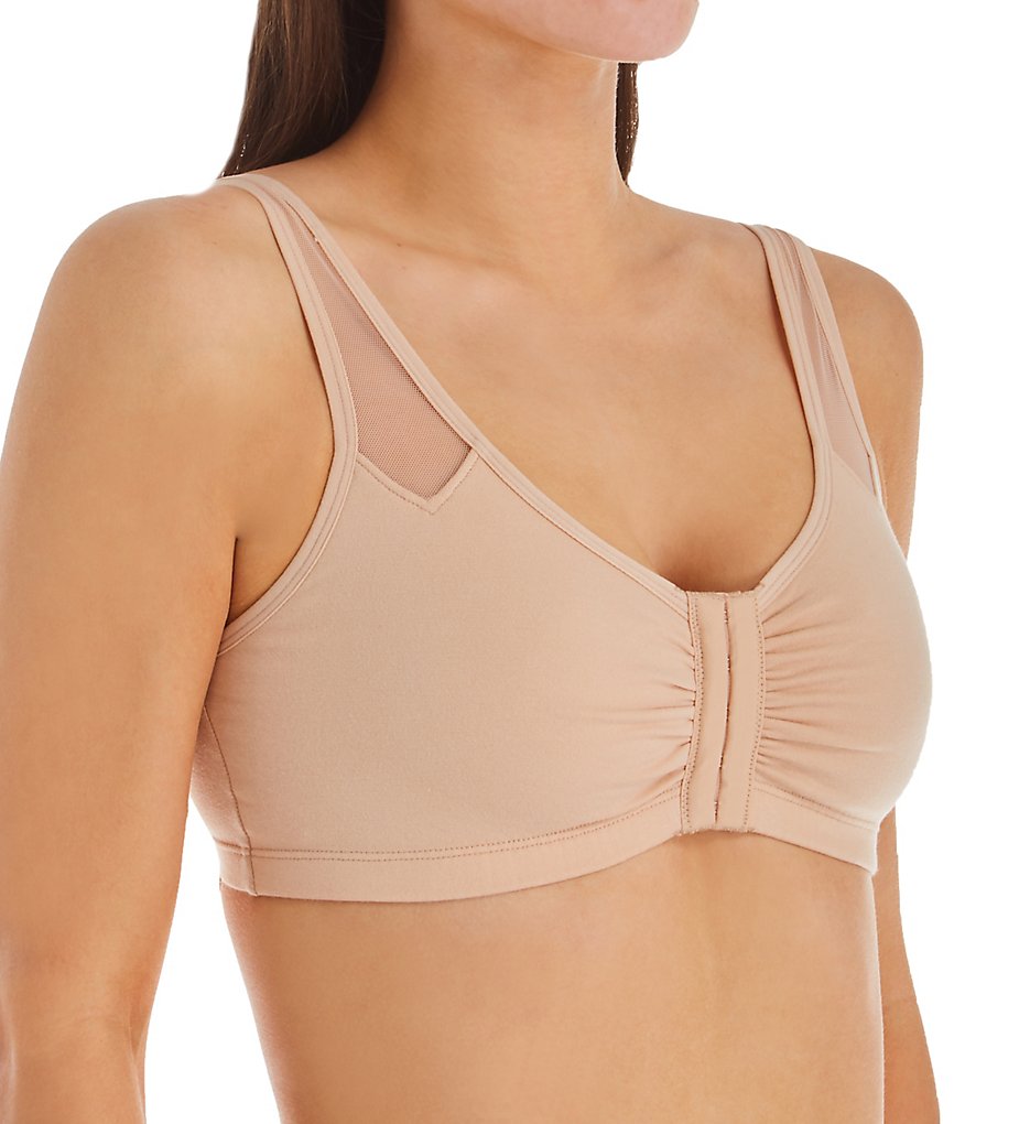 Fruit Of The Loom FT715 Comfort Cotton Blend Front Close Sports Bra