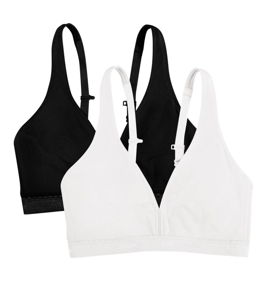 fruit of the loom cotton wireless bras