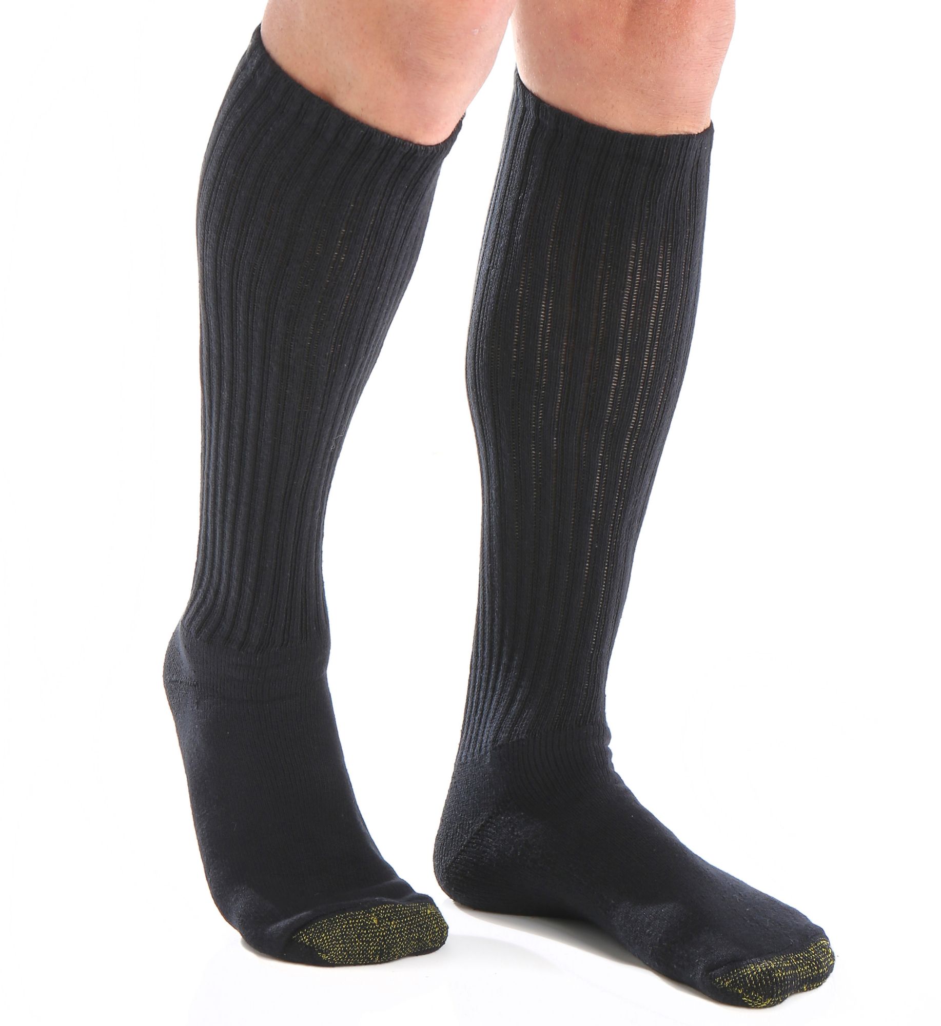 Gold Toe Ultra Tec Mens Breathable Multi-Pack 3 Pair Over the Calf Socks, 10-13, Gray