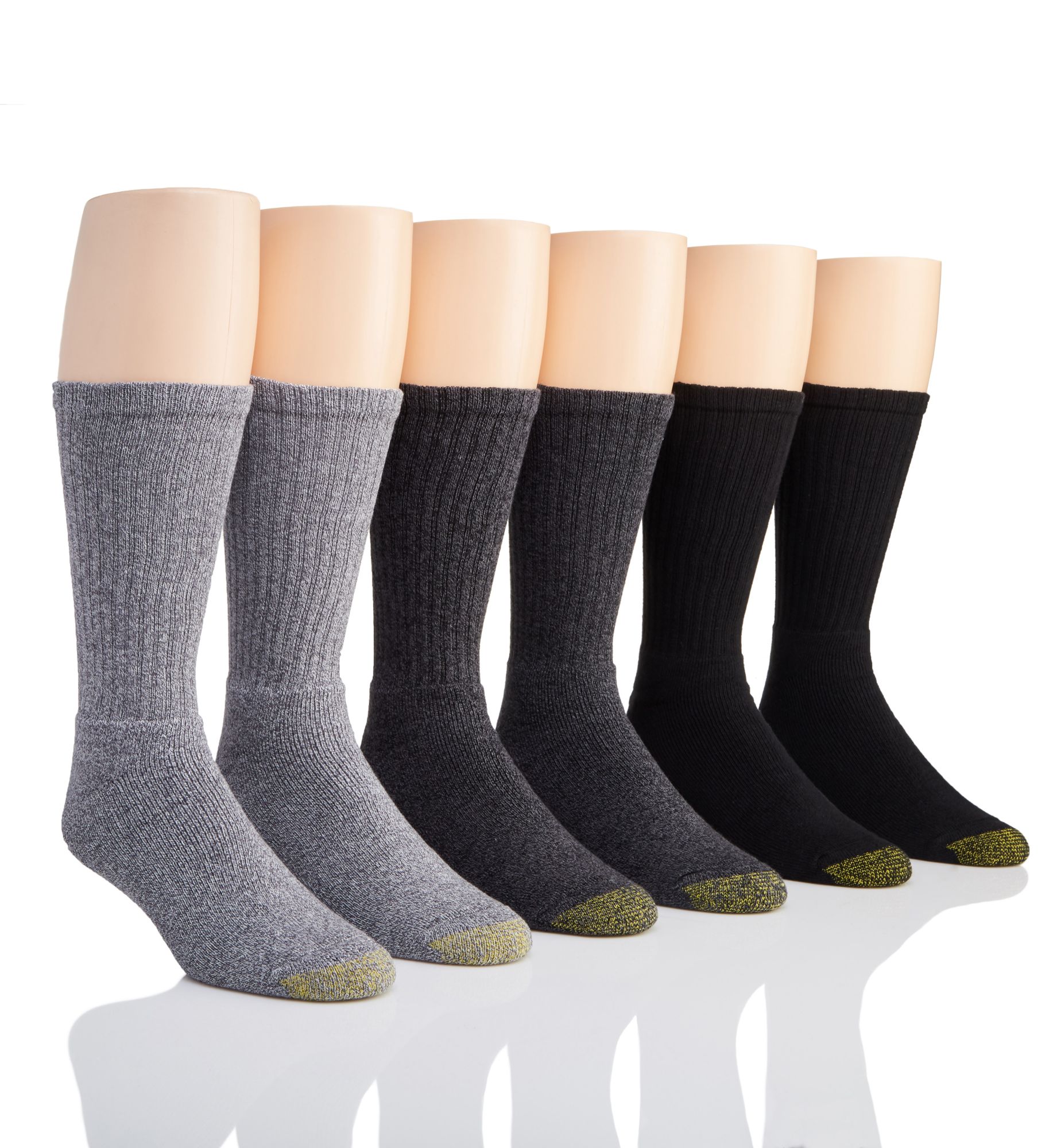 Gold Toe Men's Moisture Control Harrington Crew Sock (3400S) | HisRoom.com