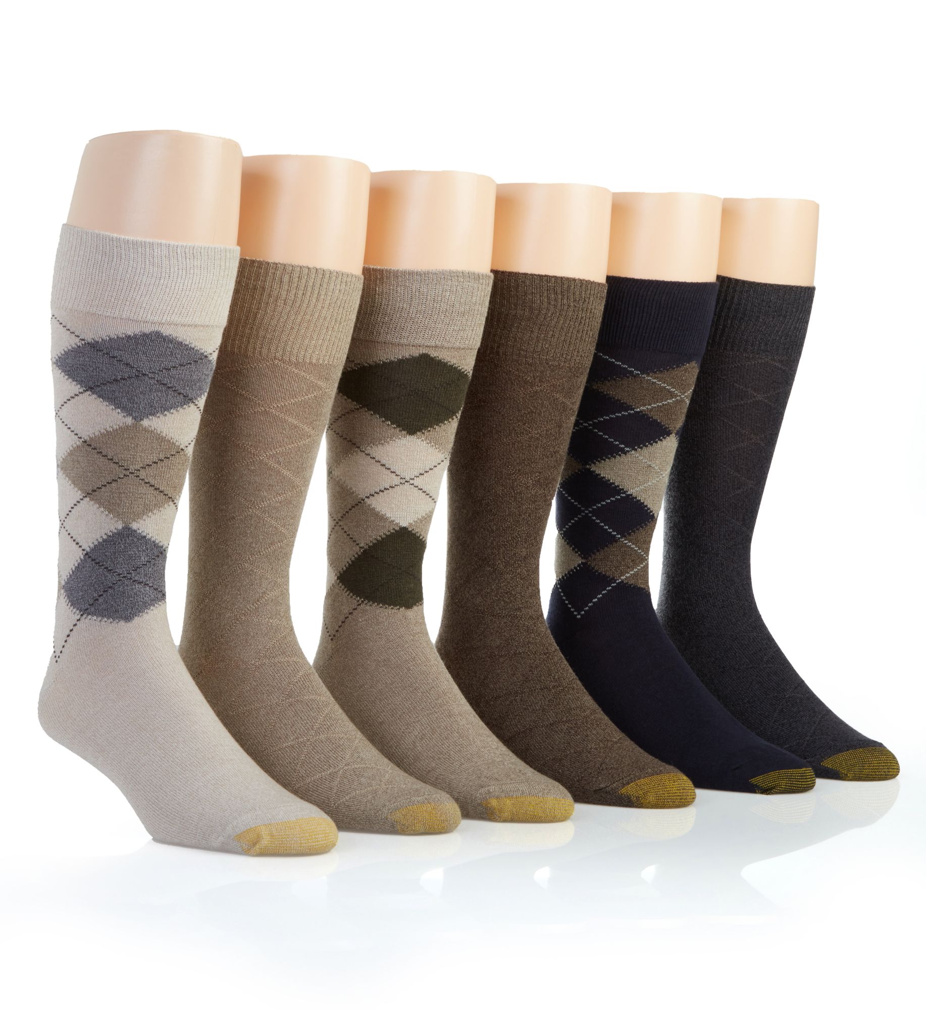 Gold Toe Men's Campbell Argyle Crew Socks (3715S) | HisRoom.com