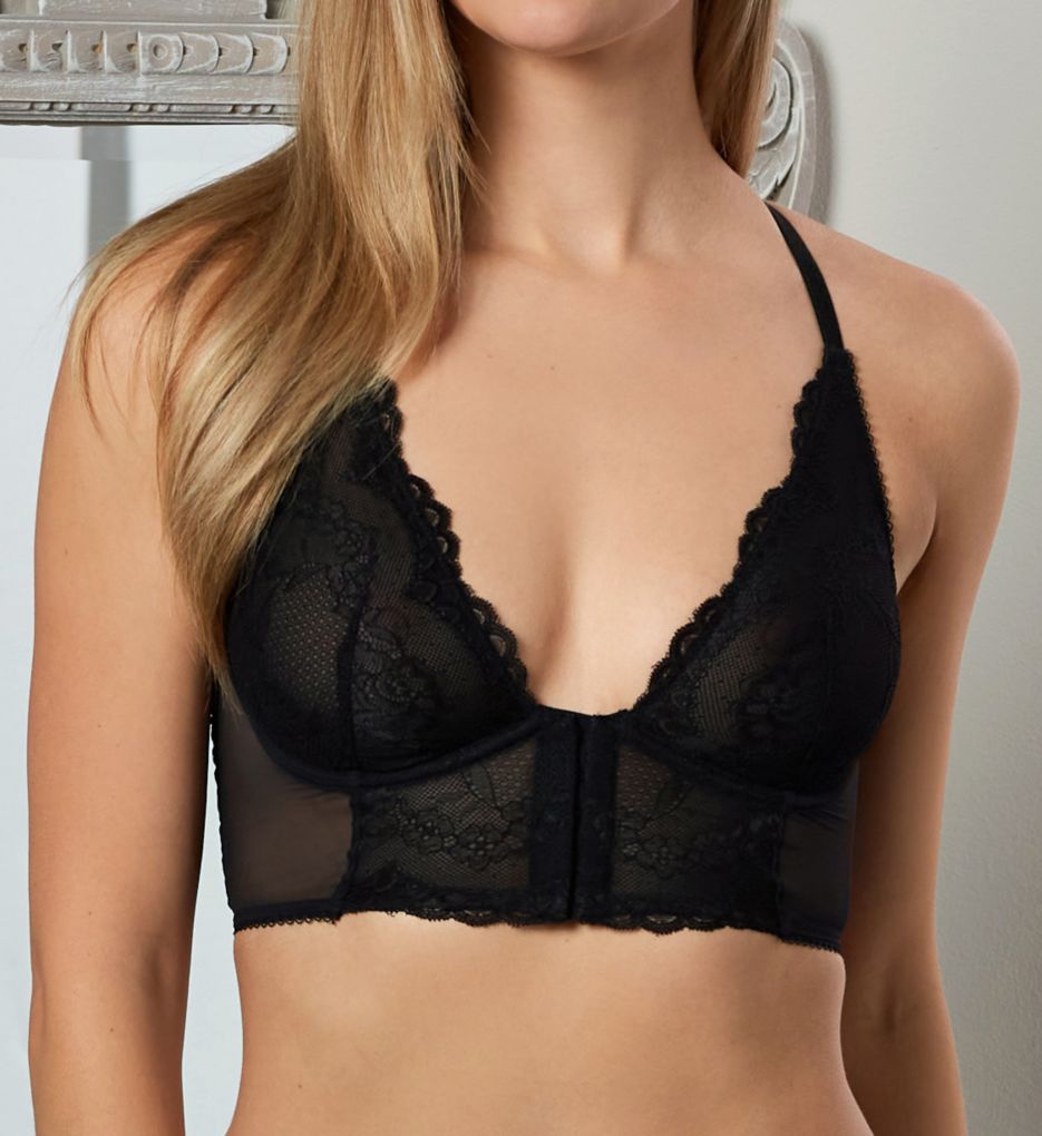 Gossard Superboost Lace 7718 Underwired Deep V Bralette Black