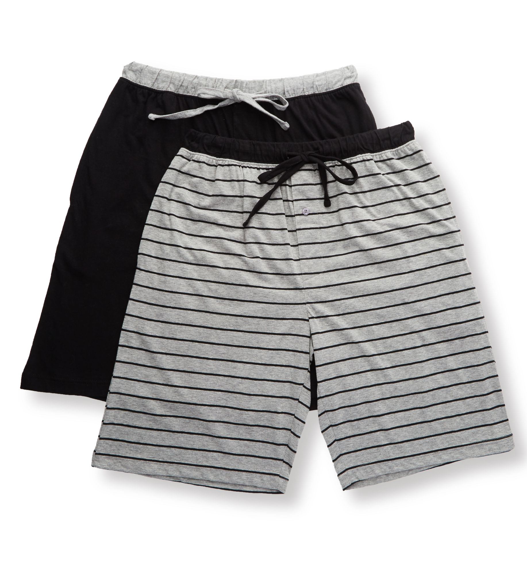 Hanes Men's Big Man Classic Cotton Blend Lounge Short - 2 Pack (4034BA) | Size 4XL | HisRoom.com
