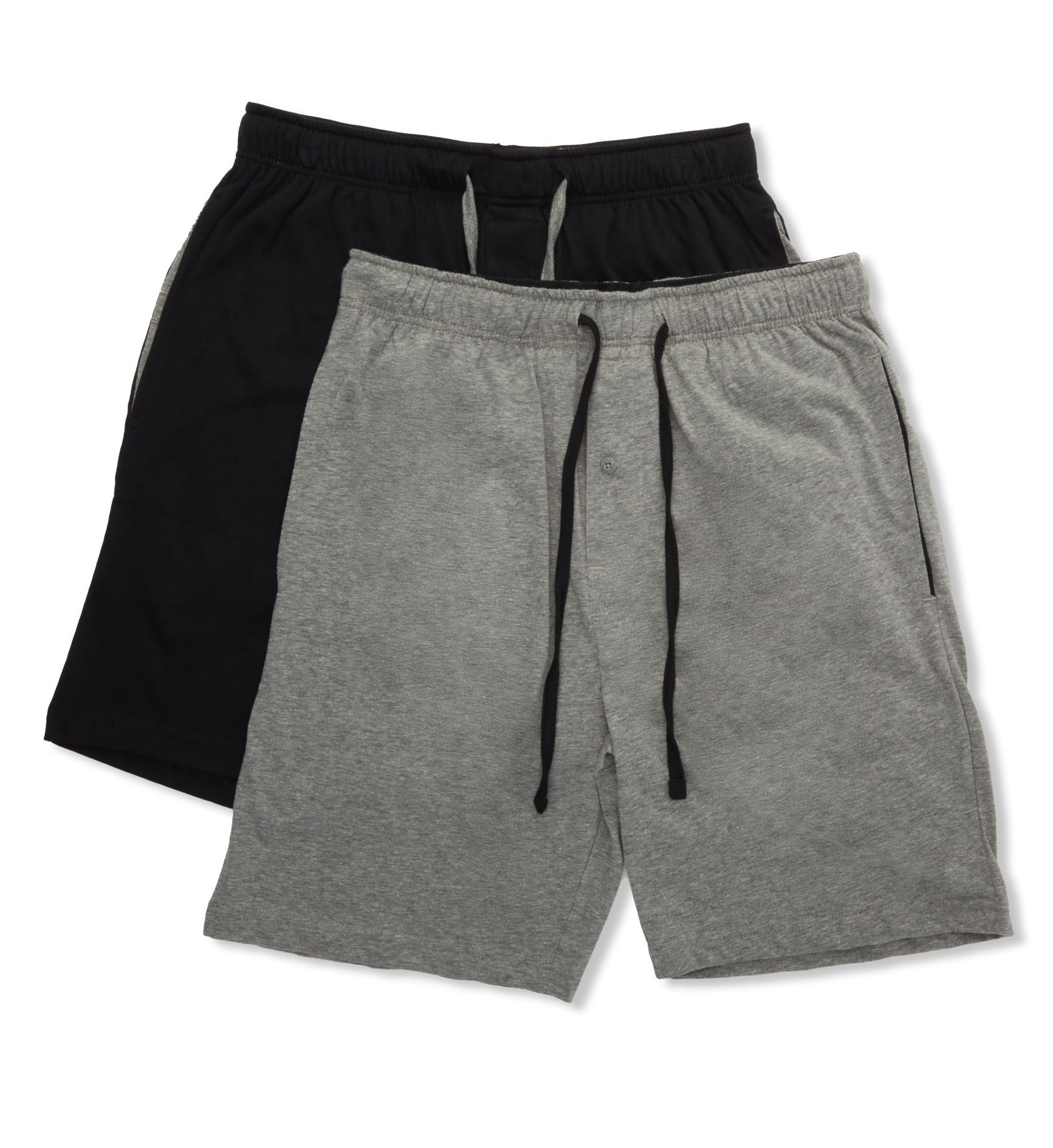 Hanes Men's Big Man Classic Cotton Blend Lounge Short - 2 Pack (4034BA) | Size 4XL | HisRoom.com