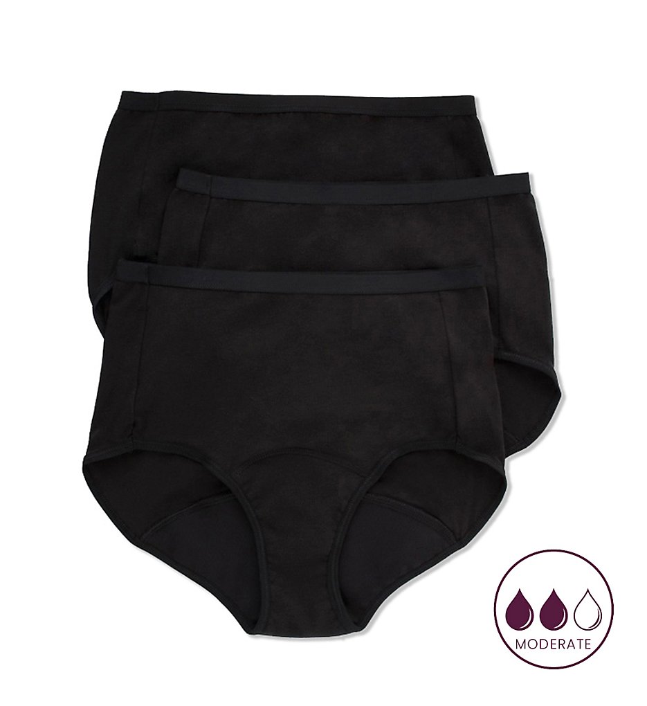 Hanes 40FDM3 Comfort Period Moderate Slip Panty - 3er Pack - Bild 3 von 4