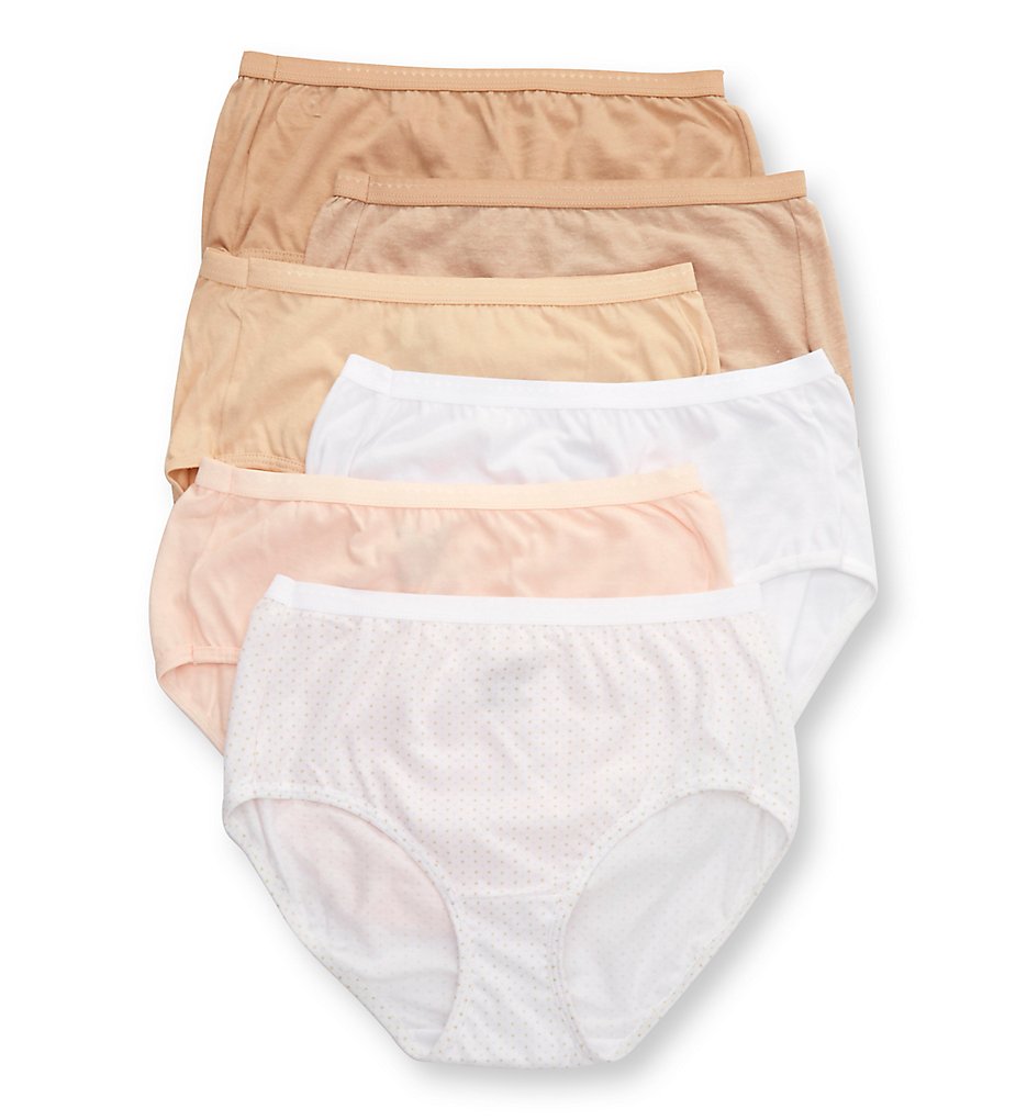 Hanes 40H6CC Cotton Brief Panty - 6 Pack - Picture 3 of 5