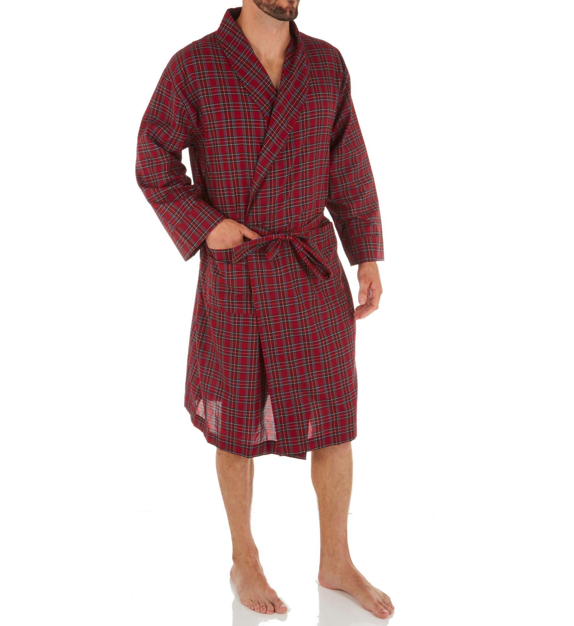 Hanes Men's Woven Shawl Robe (4204) | Size Medium/Large | HisRoom.com