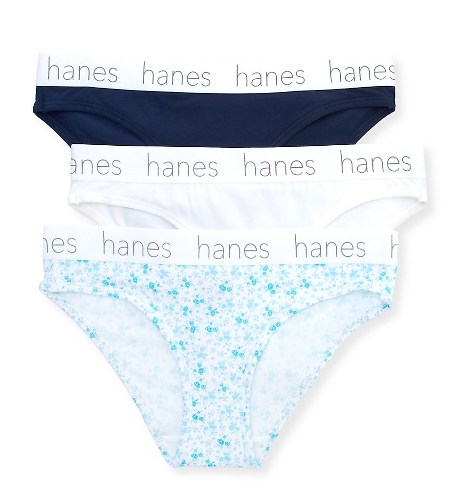 Hanes 45UOBK Cotton Blend Bikini Panty - 3 Pack - Imagen 6 de 7