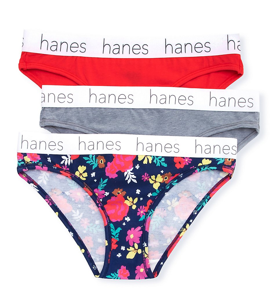 Hanes 45UOBK Cotton Blend Bikini Panty - 3 Pack - Imagen 7 de 7