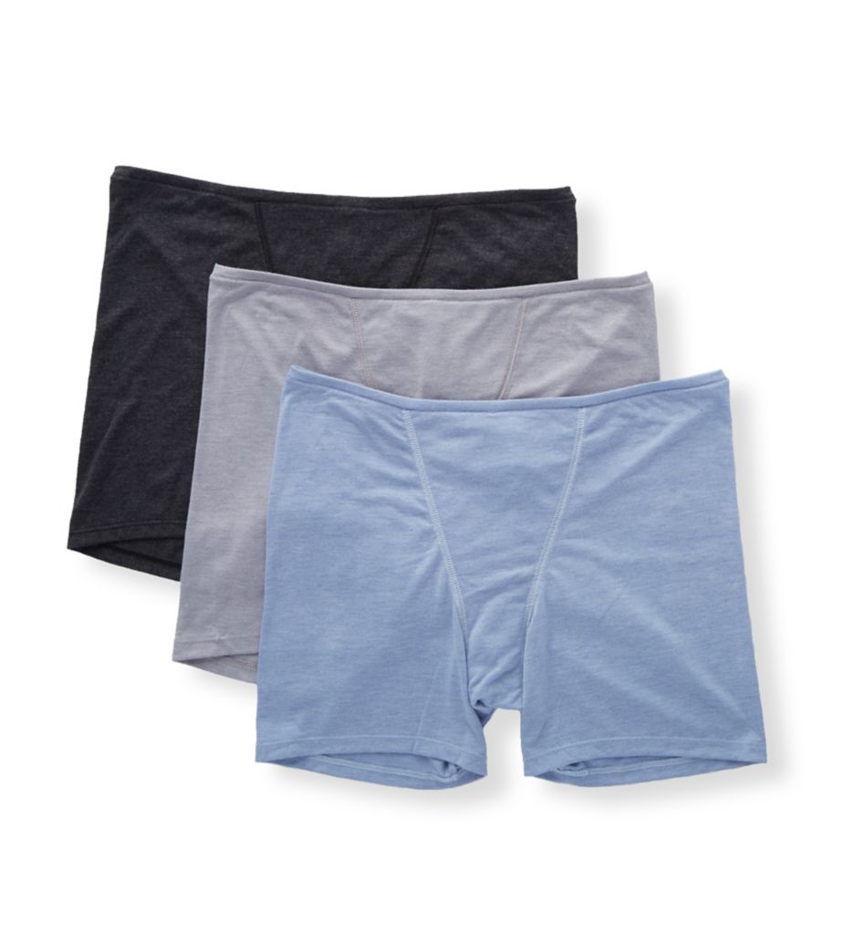 3pk hanes women's comfort soft boxer briefs lounge shorts