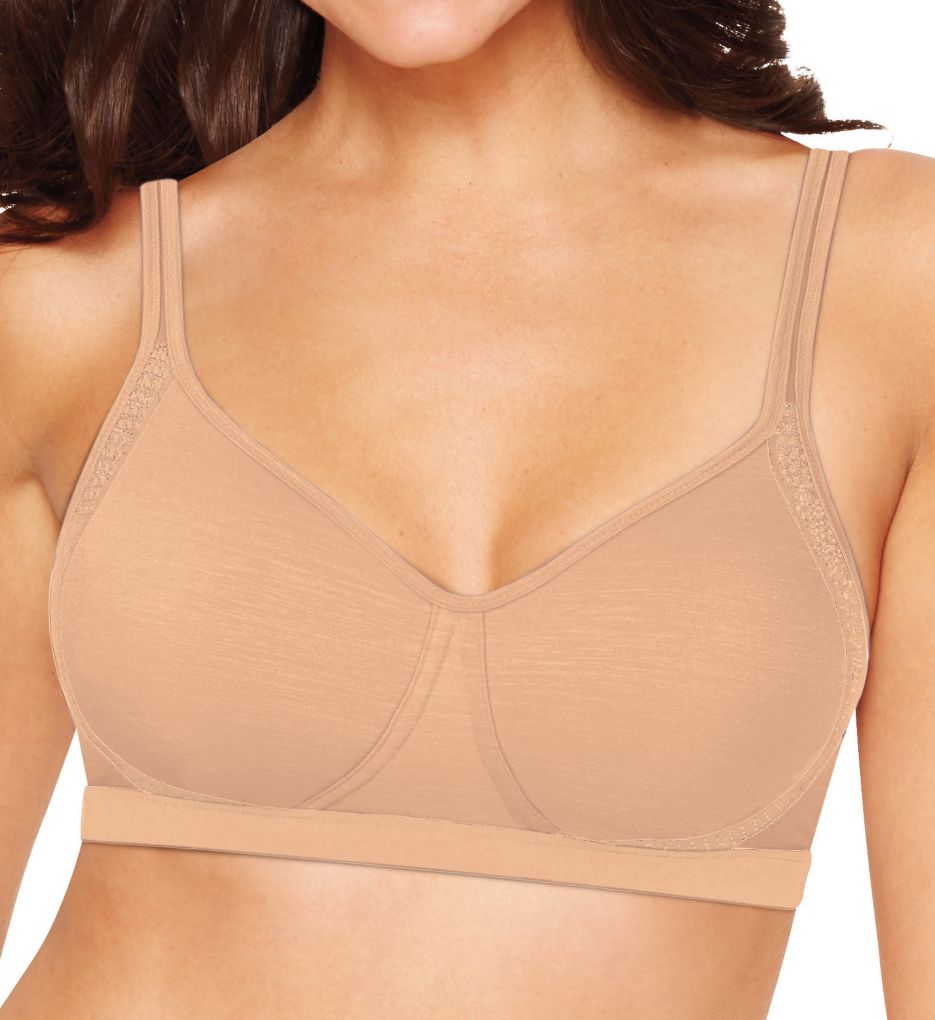 Hanes Women's Xtemp Foam Wirefree Bra G507 - Beige L