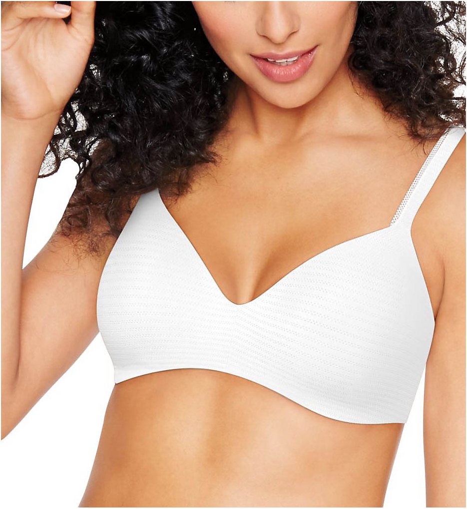 Hanes Ultimate Comfort No Show Petal T-shirt Wirefree Bra 34d White HU03  for sale online