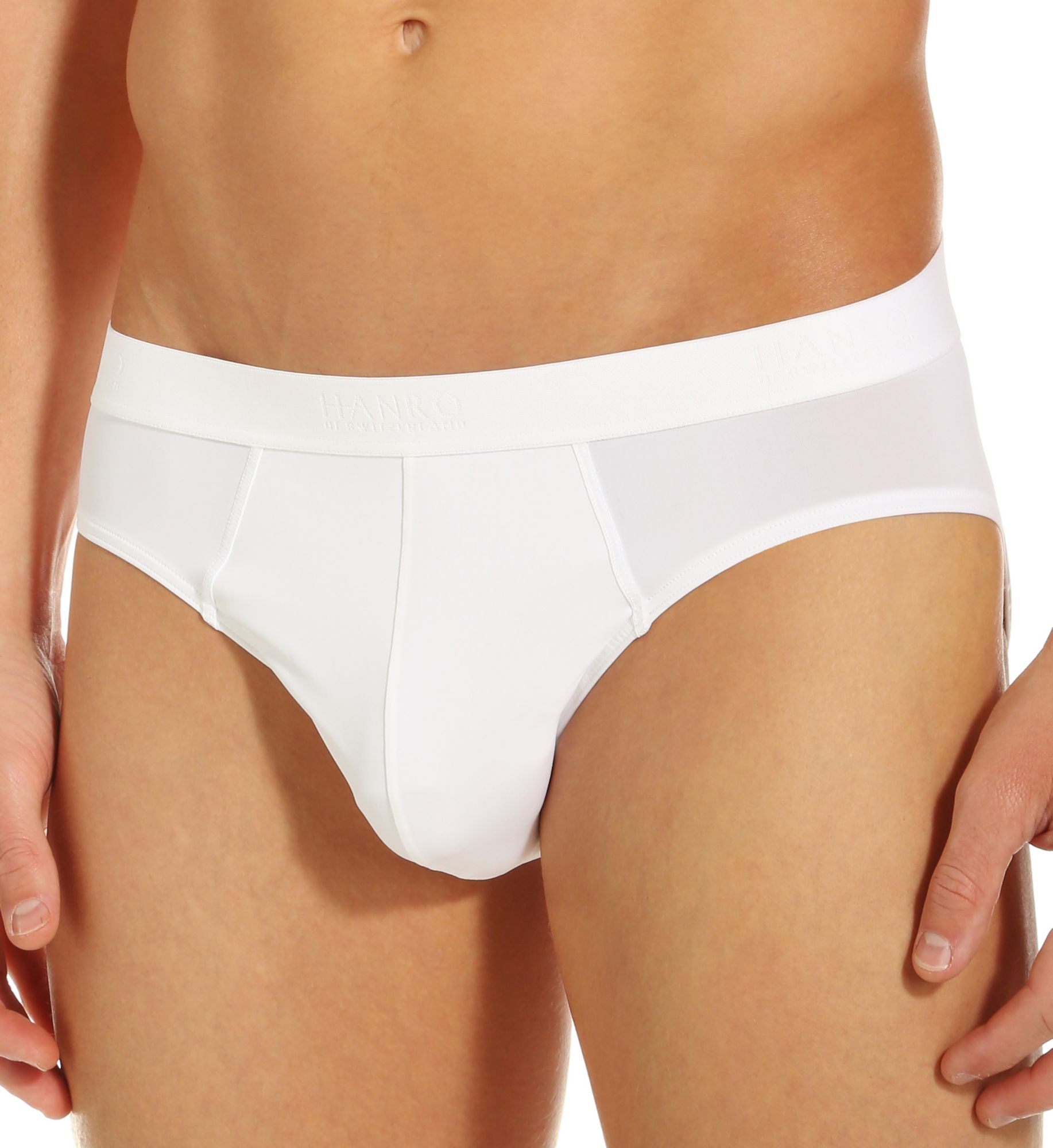 Hanro Men's Micro Touch Brief in White (3106) | Size 2XL | HisRoom.com