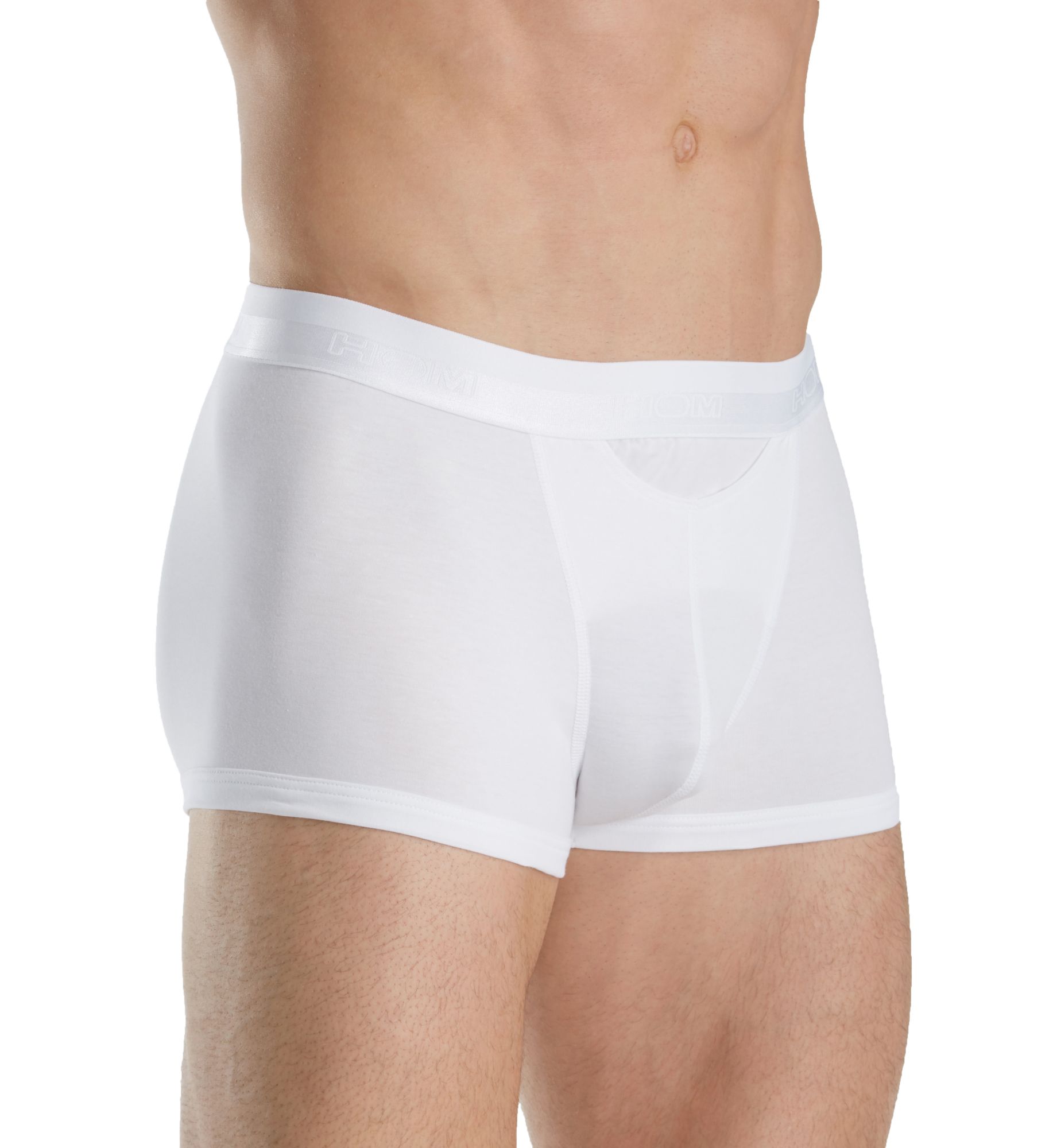 HOM Men's HO1 Supportive Pouch Trunk in White (359520) | Size Medium | HisRoom.com