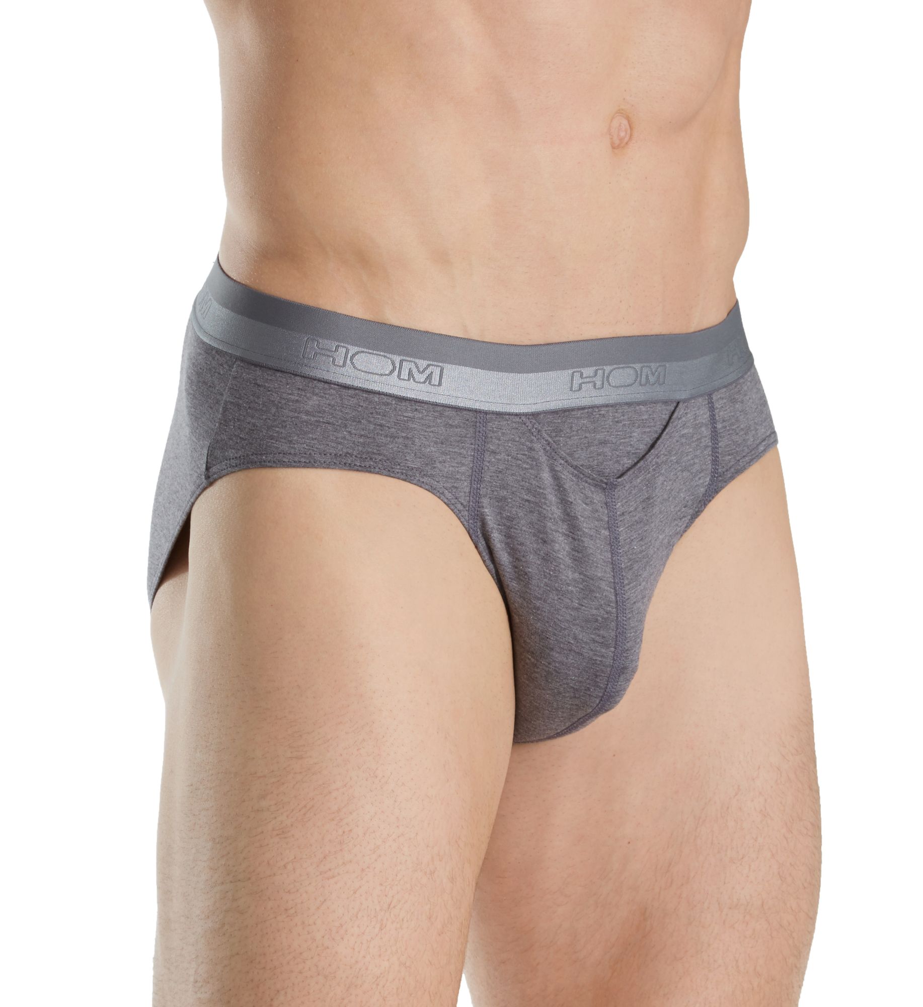 HOM Men's HO1 Supportive Pouch Mini Brief in Gray (359521) | Size Medium | HisRoom.com