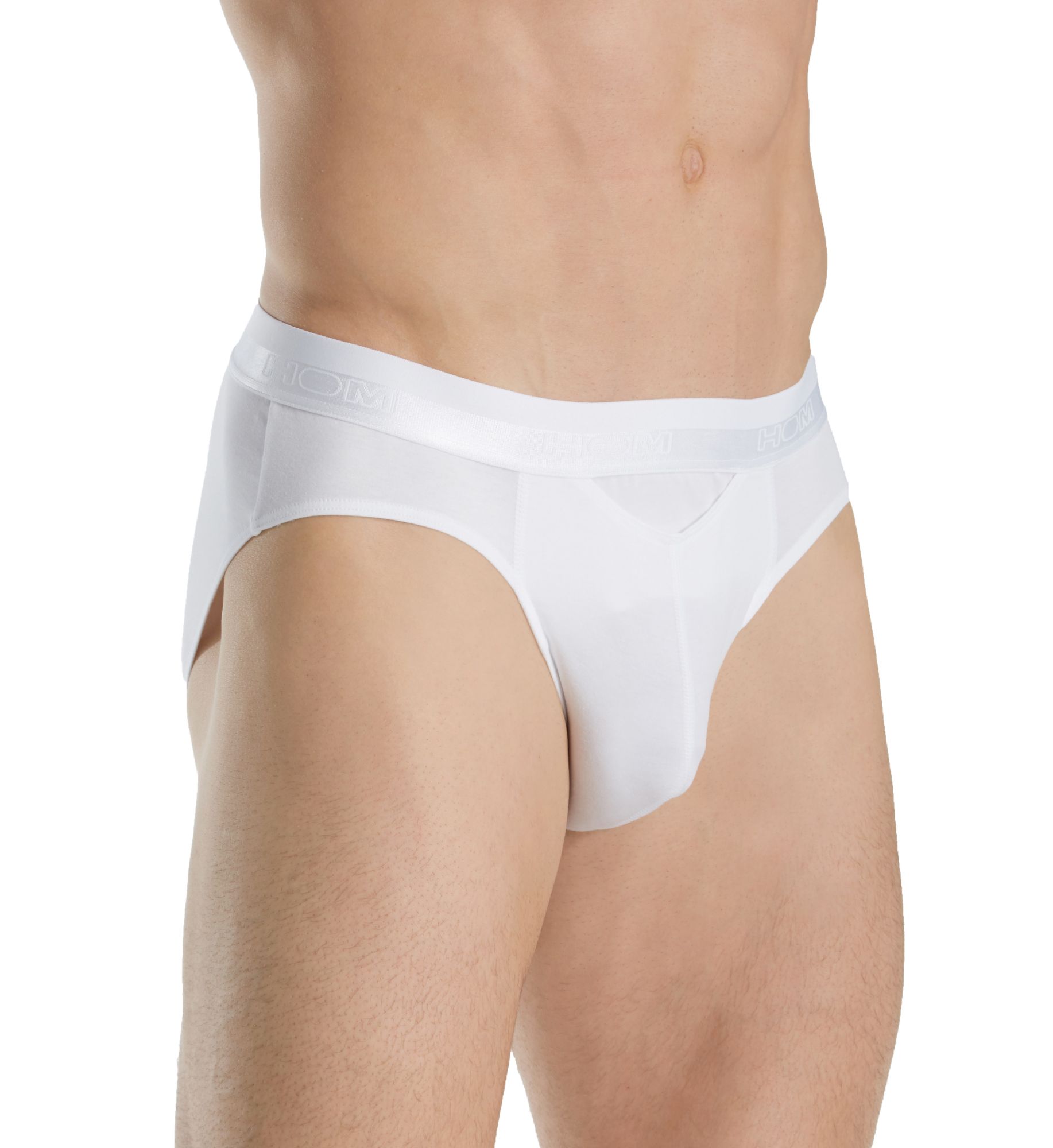 HOM Men's HO1 Supportive Pouch Mini Brief in White (359521) | Size Medium | HisRoom.com