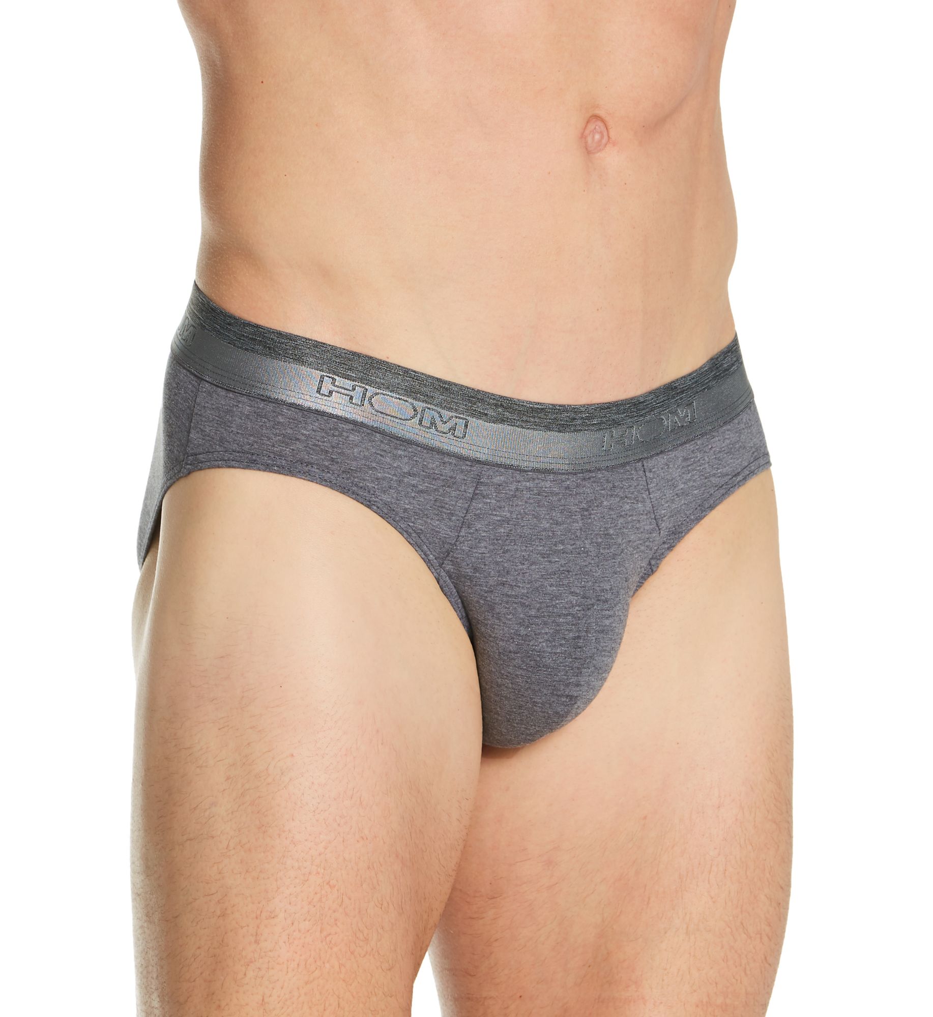 HOM Men's Classic Mini Brief in Gray (400204) | Size Medium | HisRoom.com