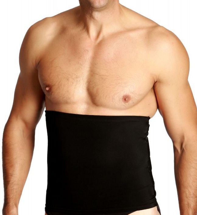 Insta Slim Men's Compression Slimming Belt in Black (SB0001) | Size 2XL | HisRoom.com