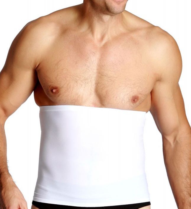 Insta Slim Men's Compression Slimming Belt in White (SB0001) | Size 3XL | HisRoom.com