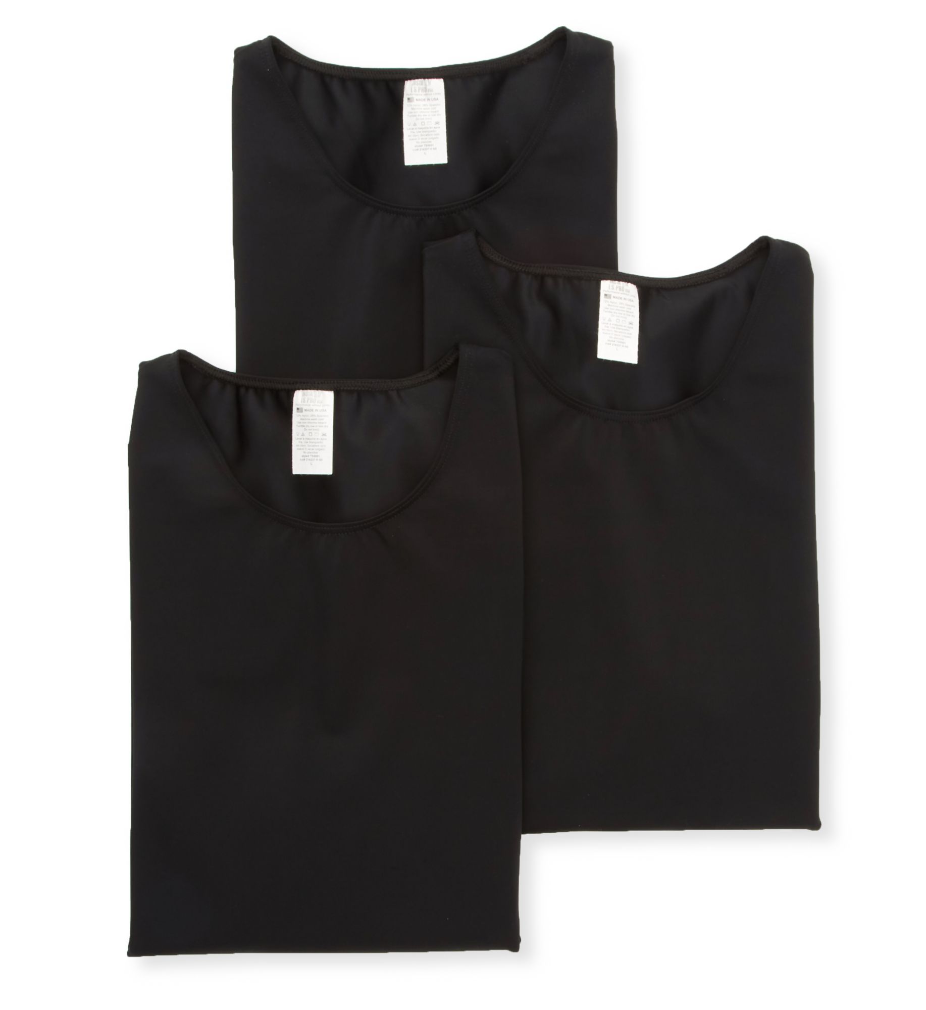 Insta Slim Men's Slimming Compression Crew Neck T-Shirt in Black (TS0003) | Size XL | HisRoom.com
