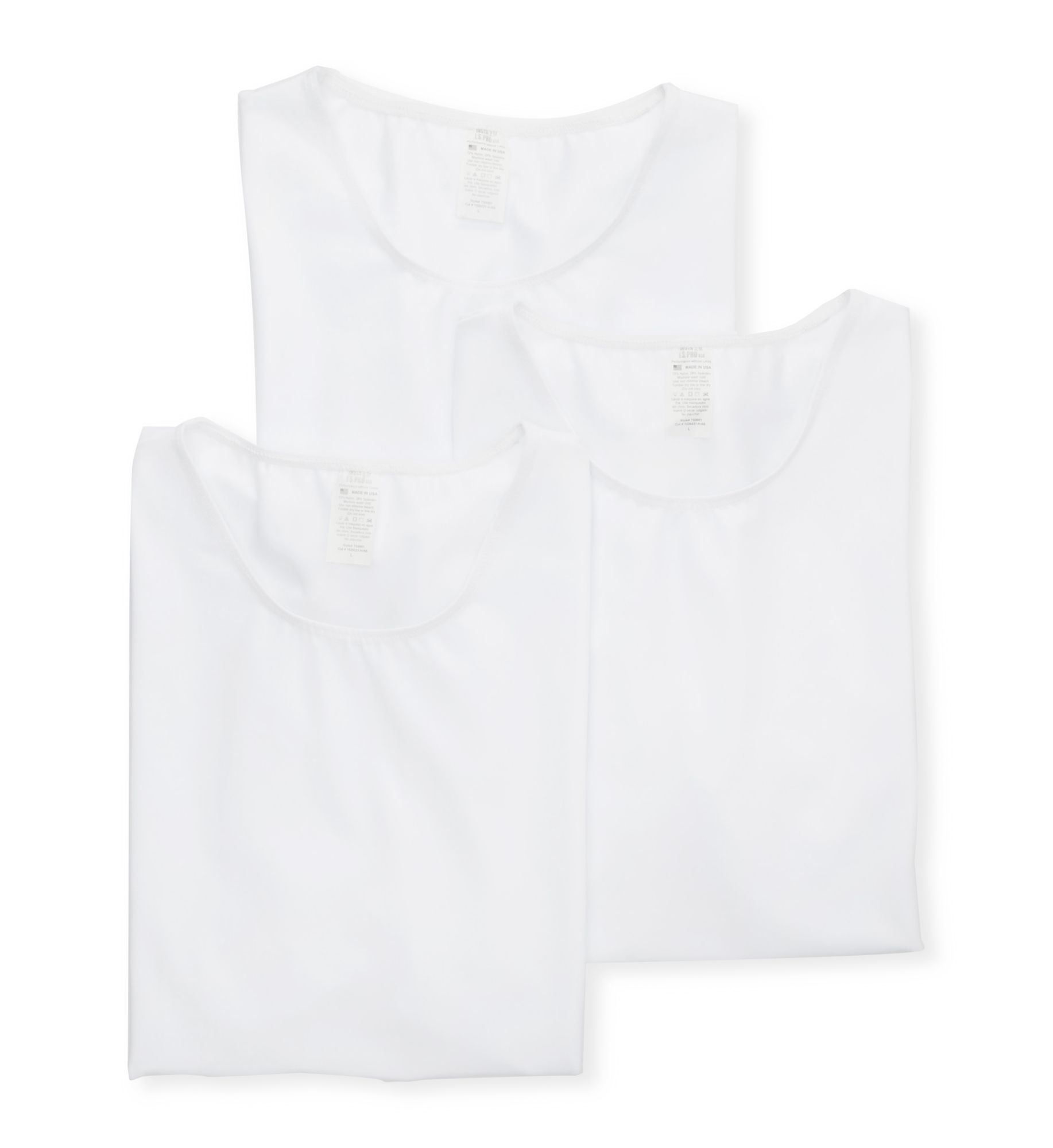 Insta Slim Men's Slimming Compression Crew Neck T-Shirt in White (TS0003) | Size XL | HisRoom.com